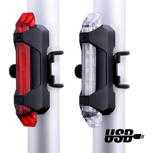 Bicycle Light Waterproof Rear Tail Light LED USB Rechargeable or Battery Style Bike Cycling Portable Light Bicycle Accessories