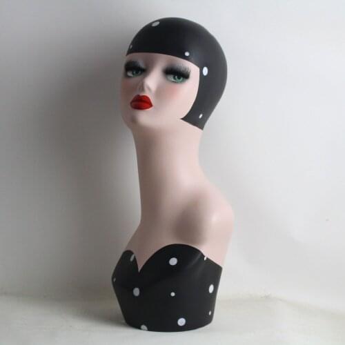 Earring Display Mannequin Head Vintage With Makeup