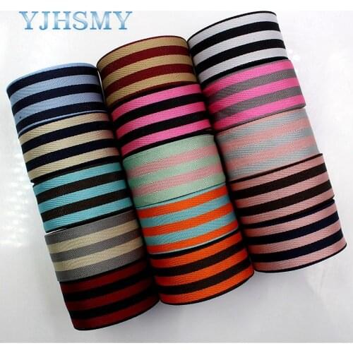 YJHSMY D-171230-1072-234,25 mm 10yard Two-color Double-sided Thermal transfer Printed grosgrain Wedding Accessories DIY material