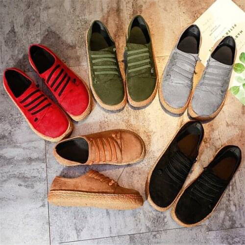 New Spring Women Flats Shoes Loafers Round Toe Wide Shallow Slip-on Casual Lady Flats Shoes Oxford Shoes For Women