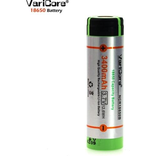 1 pcs. 100% New Original VariCore 18650 3.7 V 3400 mAh Lthium Rechargeable battery NCR18650B industrial equipment used