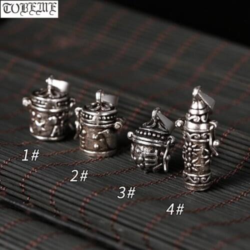100% 925 Silver Small Gau Box Pendant Vintage 925 Sterling Tibetan Box Pendant Buddhist Prayer Box Ghau Pendant