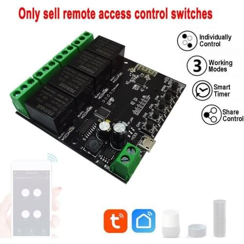 4CH WiFi Switch Smart Life Remote Control Wireless Smart Switch Modul DIY Relay Voice Control with Alexa Google Home