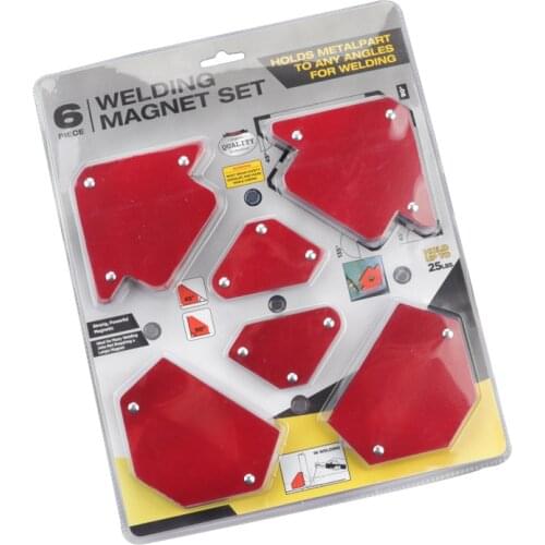6pcs/set Triangle Welding Triangle Positioner Without Switch Multi Angles Magnetic Fixed angle Tool Welding Accessories