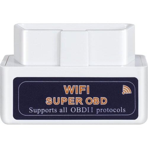 High quality OBDII MINI mini ELM327 wifi OBD2 car tester V1.5 white PIC25K80 chip auto diagnostic tool OBD ELM 327 free shipping
