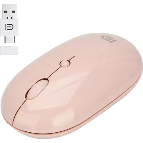 Silent wireless mouse, USB type-c, dual port, 1600 DPI, Laptop, for tablet, PC, laptop and smartphone