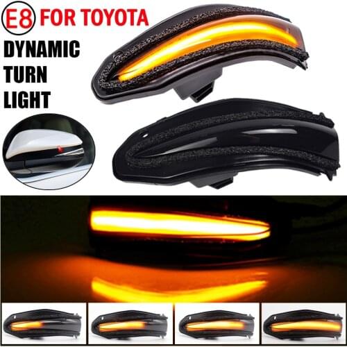 Dynamic Turn Signal LED Side Mirror Indicator Blinker For Toyota RAV4 2013-2018 / Toyota Highlander 4Runner 2014-2019