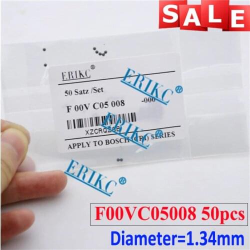 ERIKC 50pcs F00VC05008 Common Rail Injector Ceramic Grinding Ball F 00V C05 008 Repair Ceramic Ball F00V C05 008 Diameter=1.34mm