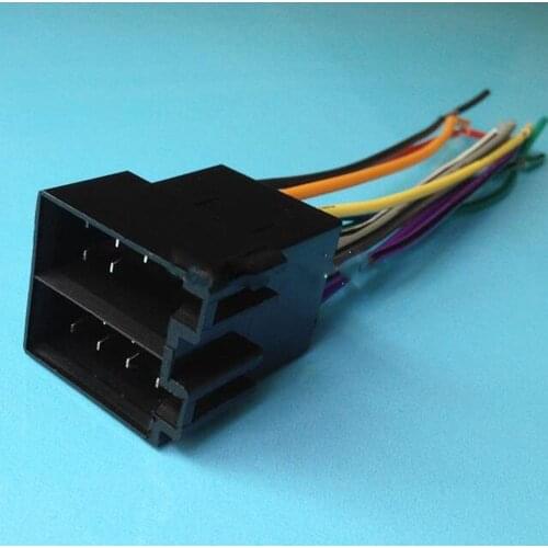 Car Female ISO Radio Wire Wiring Harness Adapter Connector Adaptor Plug For VW Jetta Golf Passat for Audi a4 a6 for Ford Focus