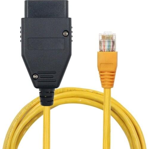 Quality E-SYS ENET Cable For BMW F-series ICOM OBD2 Coding Diagnostic Cable Ethernet To ESYS Data OBDII Coding Hidden Data Tool