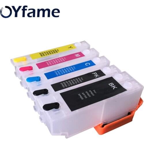 OYfame 5PCS T2730 T273 XL Ink Cartridge with ARC chip T7230 Cartridge for epson XP-600 XP-800 xp-520 xp700 XP-820 XP620 Printer