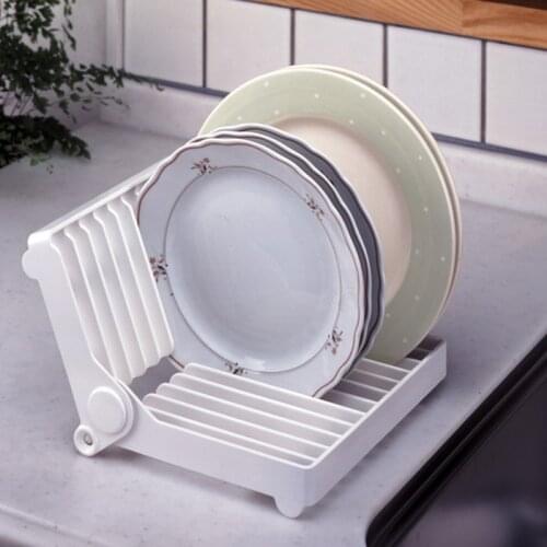 Kitchen Dish Drain Rack Organizer Tray Dinnerware Storage Plate Drying Shelf Shelves Cups Display Stand Drainer Holder
