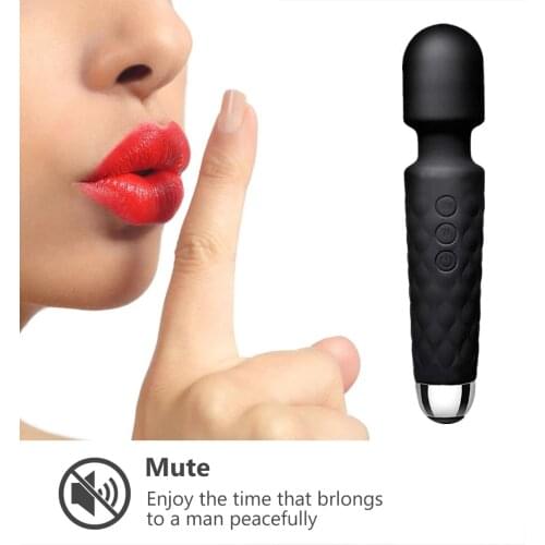 20 Modes Powerful AV Vibrators Rechargeable Magic Wand Massager Clit Massage Female Masturbation Silent Adult Sex Toys for Women