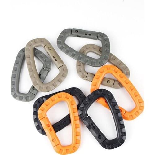 Outdoor Mountaineering Buckle Light Medium Tactical Plastic D-button Tent Hook Bag External Hanging Key D Button Hook
