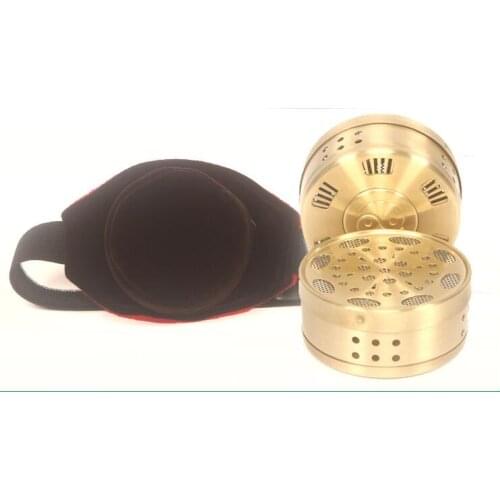 New design copper Moxibustion box with Smoke-free moxibustion bag Portable waist/leg/neck moxibustion massage