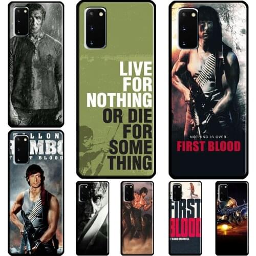 First Blood John J. Rambo Cover For Samsung Galaxy S21 Ultra S20 fe S10 S9 S8 Plus S10e Note 20 Ultra Cases Cover