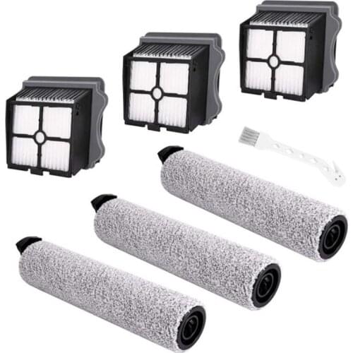 SANQ Replacement Brush Roller and Vacuum Filter Suitable for Tineco IFloor 3/IFloor One S3 Cordless Wet Dry Vacuum Cleaner