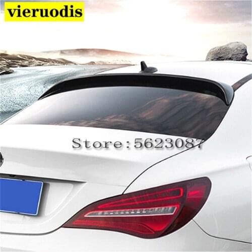 For W117 Roof Spoiler 2015-2018 Mercedes-Benz CLA W117 CLA180 CLA200 Spoiler ABS plastic Material Car Rear Wing Color Spoiler