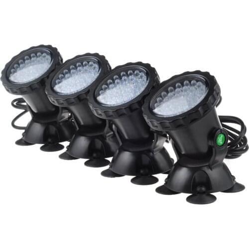 LED Lighting Spot Lamp RGB Underwater Spot Light 36 LEDs IP68 Waterproof Aquarium Fish Tank Lighting Aquarium Light