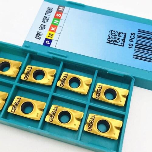 Lathe carbide insert APKT APKT1705 PER TT9080 Metal CNC APMT lathe parts tool APMT1604 PDER TT9080 for indexable milling cutter