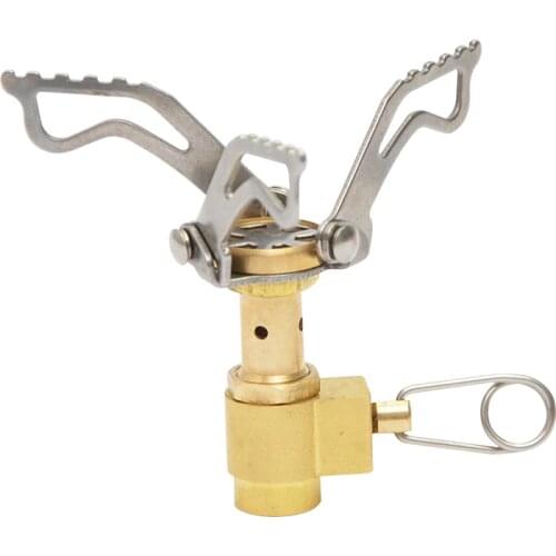 Outdoor gas stove camping gas burner portable mini titanium stove survival stove pocket picnic gas stove