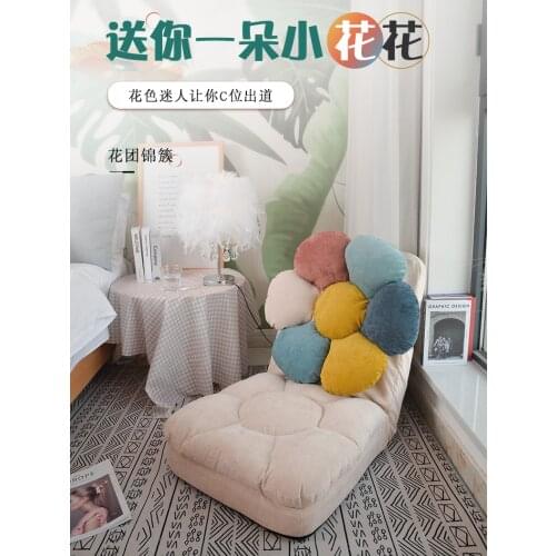 Japanese Tatami Sofa Adjustable Backrest Single Sofa Chair Floor Sofa Bed Tiny House Living Room Furniture Cloth Art Lounge Sofa