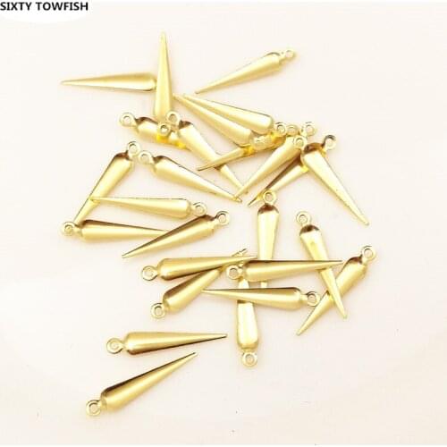 1000pcs/lot Tassel Pendant 16x3mm Copper White K/Antique Bronze/Primary Colors DIY jewelry Accessories Connection Free Shipping