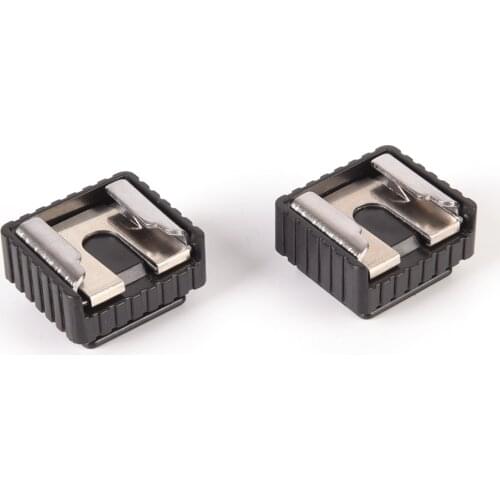 2Pcs Camera Metal Flash Hot Shoe Mount Adapter to 1/4" Screw Thread Tripod Mount for DSLR studio Light