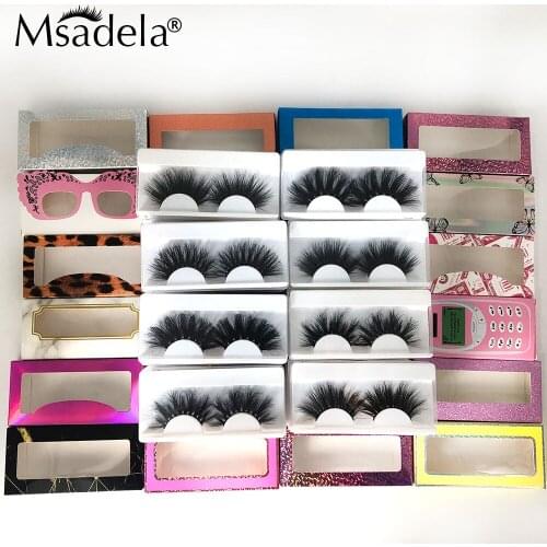 25mm Lashes Wholesale Lash Eyelash Fluffy Long 3D Mink Lashes Packaging Box Dramatic False Eyelashes 8D Mink Eyelashes In Bulk
