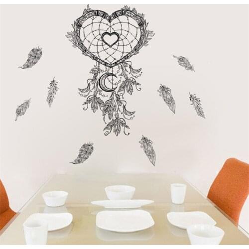 3d flying dream feather butterfly flower wall stickers home decoration living room wall decals diy mural art posters