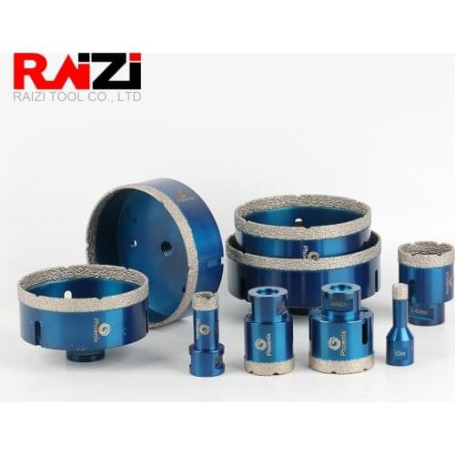 Raizi 1pc M14 Vacuum Brazed Dry Diamond Drilling Core Bit For Porcelain Granite Tile Hole Saw Stone Drill Bit