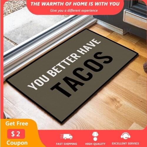 American Style Entrance Doormats Non-slip Letter Printed Entrance Mat Water Absorption Washable Bathroom Bedroom Floor Carpets