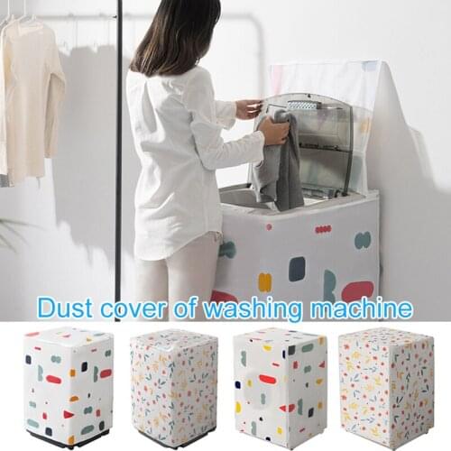 Washing Machine Covers Dust Proof Waterproof Anti-Splash and Anti Sunlight Floral/Geometry Pattern Printing Household In Stock