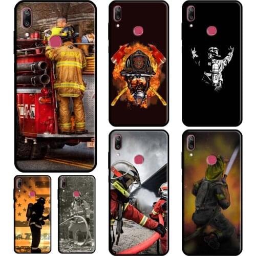 Fireman Firefighter For Huawei Y5 Y3 Y6 Y7 2017 2018 Y9 Prime 2019 Nova 5T 2 3 i Y5P Y6P Y7A 2020 Phone Case