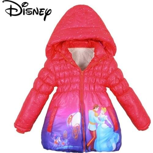 Disney Frozen Girls Snow Queen Princess Elsa Kids Winter Coat Down Jackets Childrens Clothing Snowsuit Enfant Parka Doudo