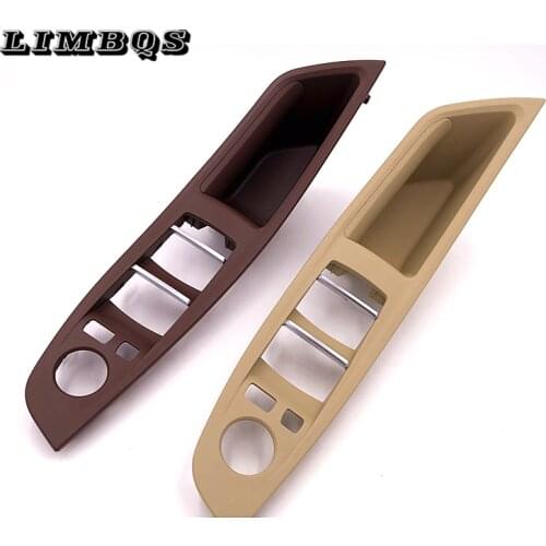 Car door handle for f10 f11 left front handle LHD left hand drive original door panel trim 520 525 cream brown colors door pull