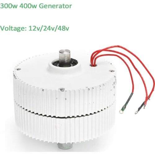 300W Permanent Magnet Generator AC12v 24v 48v Low Speed 600rpm Alternator for design your own wind turbines