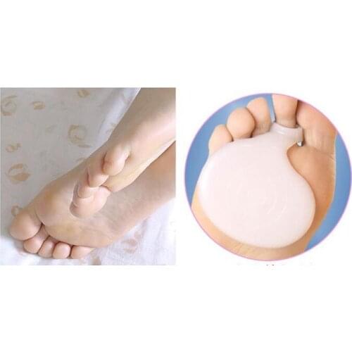 Wearproof non slip forefoot mat relieve fatigue cushion silicone toe ring as massage foot care tool high heel shoes accesoory