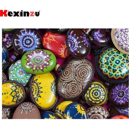 Kexinzu Full Square/Round 5D Diy Diamond Painting Cross Stitch "Stone Scenery" Diamond 3D Embroidery Mosaic Home Decor Gift K066