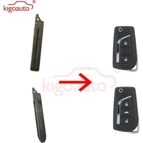 KIGOAUTO 5pcs For Toyota Corolla Replacement Flip Floding Remote Car Key Blade TOY43 TOY48 2012 2013 2014 2015 2016 2017