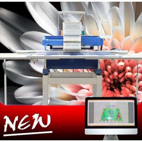 China 10 years service ! HOLiAUMA 15 needle 1 head 3D hat embroidery machine high speed electronic board tajima type embroidery