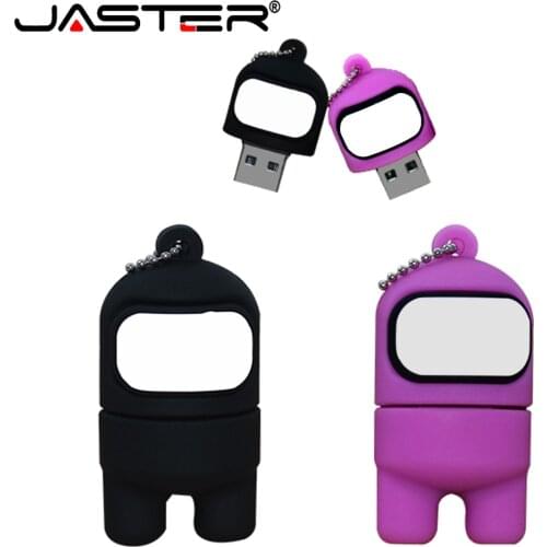 JASTER USB flash drive 128GB pen drive 64GB Pendrive cute glasses villain mini the best gift for children favorite of students