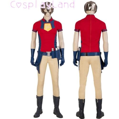 Halloween Superhero Peacemaker Cosplay Costume Fancy Adult Men Suit Captain Christopher Smith Hero Outfit With Helmet Boots