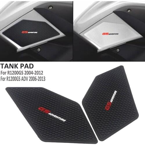 Motorcycle Non-slip Side Fuel Tank Stickers Waterproof Pad Rubber Sticker For BMW R1200GS R 1200 GS ADV Adventure 2004 - 2013