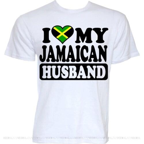 MENS FUNNY COOL NOVELTY JAMAICAN HUSBAND JAMAICA FLAG JOKE SLOGAN GIFTS T SHIRTS Print Funny Design T-Shirt