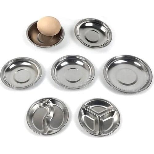 Stainless Steel Sauce Bowl, Sauce Dish, Round Seasoning Dishes Sushi Dipping Bowl Saucers Bowl Mini Appetizer Plates