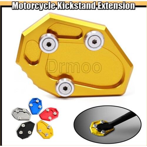 New Motorcycle Accessories CNC Side Stand Enlarge Plate Kickstand Extension For Yamaha MT07 XJ6 XJ6N FZ6 FZ6N
