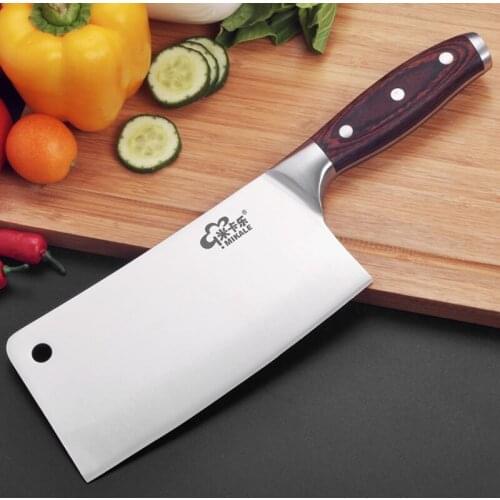 Professional Knife Kitchen Chopping Chef Knives Tool Stainless Steel Wood Handle Bone Cutter Meat Cleaver Slicer Vegetable Knife