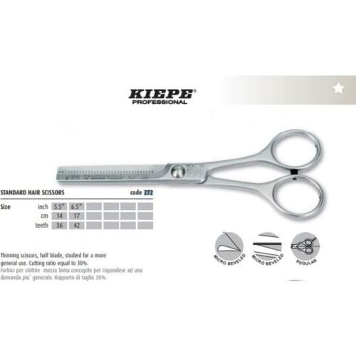 Kiepe Barber Scissors 277/ 6,5 Long-Lasting Sharp Kalan Steel Intermediate Scissors