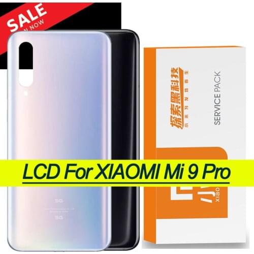 Original Back Housing Replacement for Xiaomi Mi 9 Pro Back Cover Battery Glass adhesive Sticker for Xiaomi Mi 9 Pro case